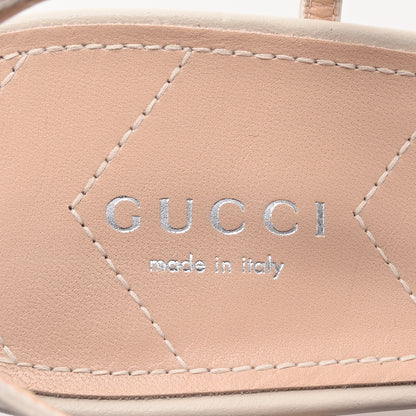 Gucci Nappa Charlotte Petite GG 55mm Slingback Pumps 41 New Mystic White 8 of 9
