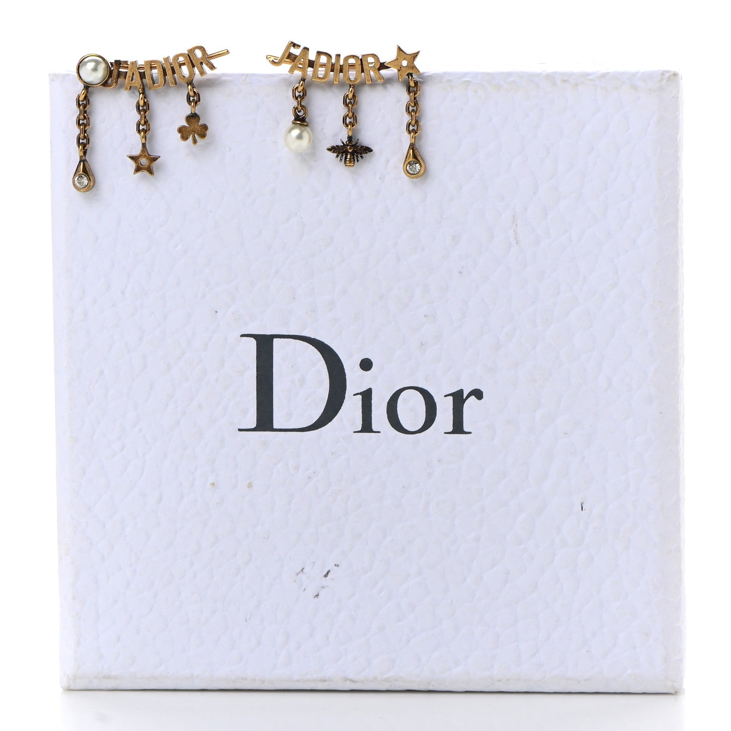 Christian Dior Pearl Crystal J'Adior Earrings Aged Gold 4 of 4