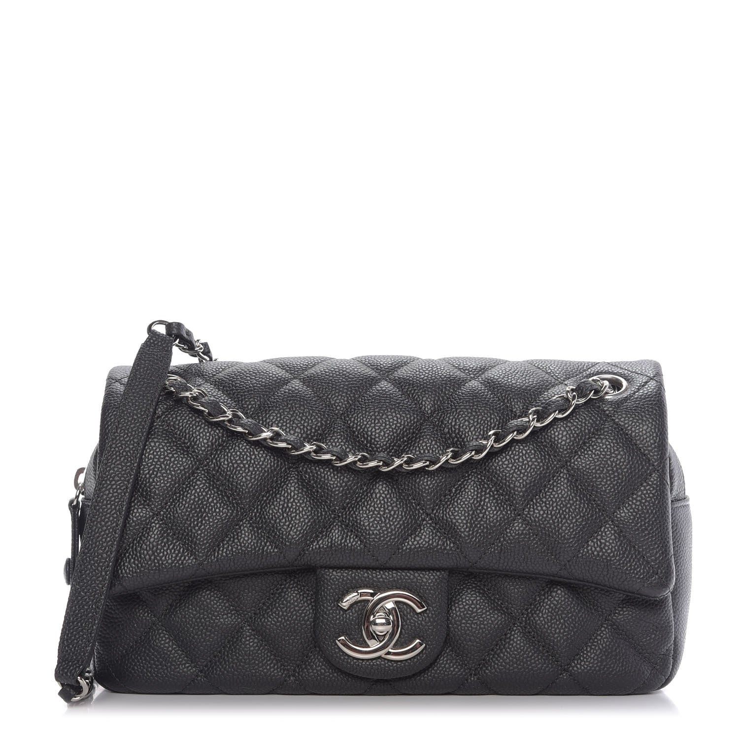 Chanel Caviar Quilted Medium Easy Flap Black 1 of 10