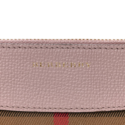Burberry House Check Derby Peyton Crossbody Clutch Bag Pale Orchid 7 of 10