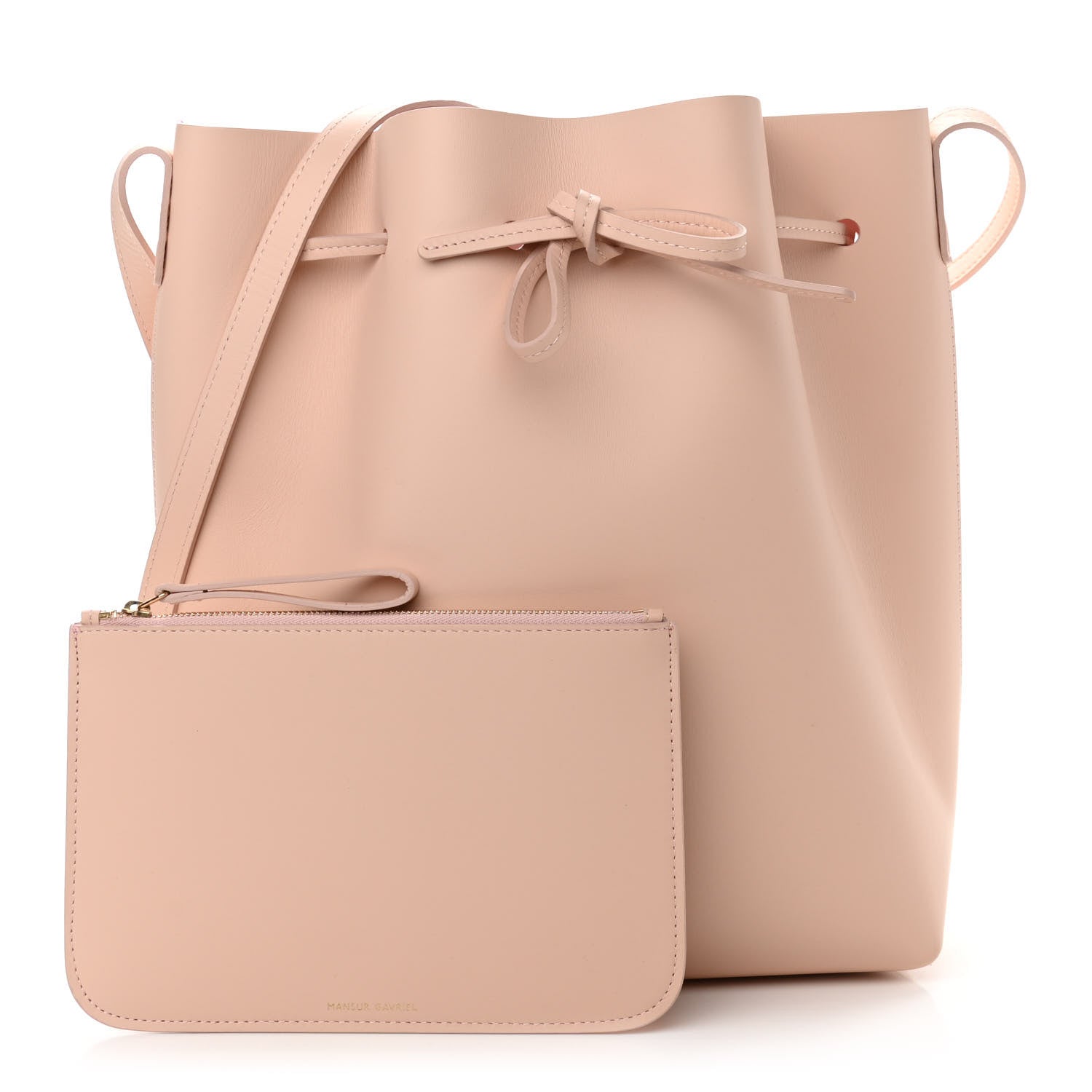 Mansur Gavriel Calfskin Bucket Bag Rosa 1 of 11