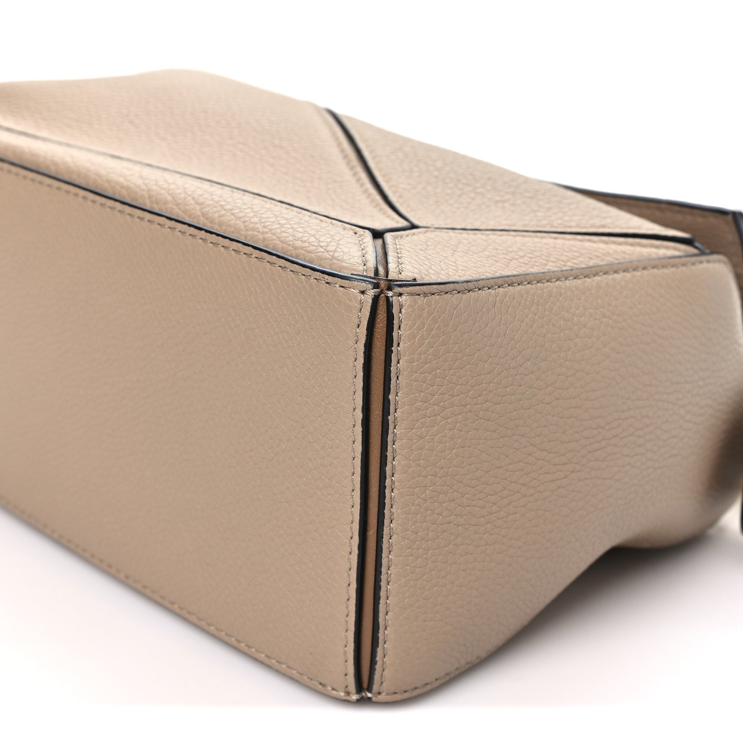 Grained Calfskin Small Puzzle Bag Sand Mink