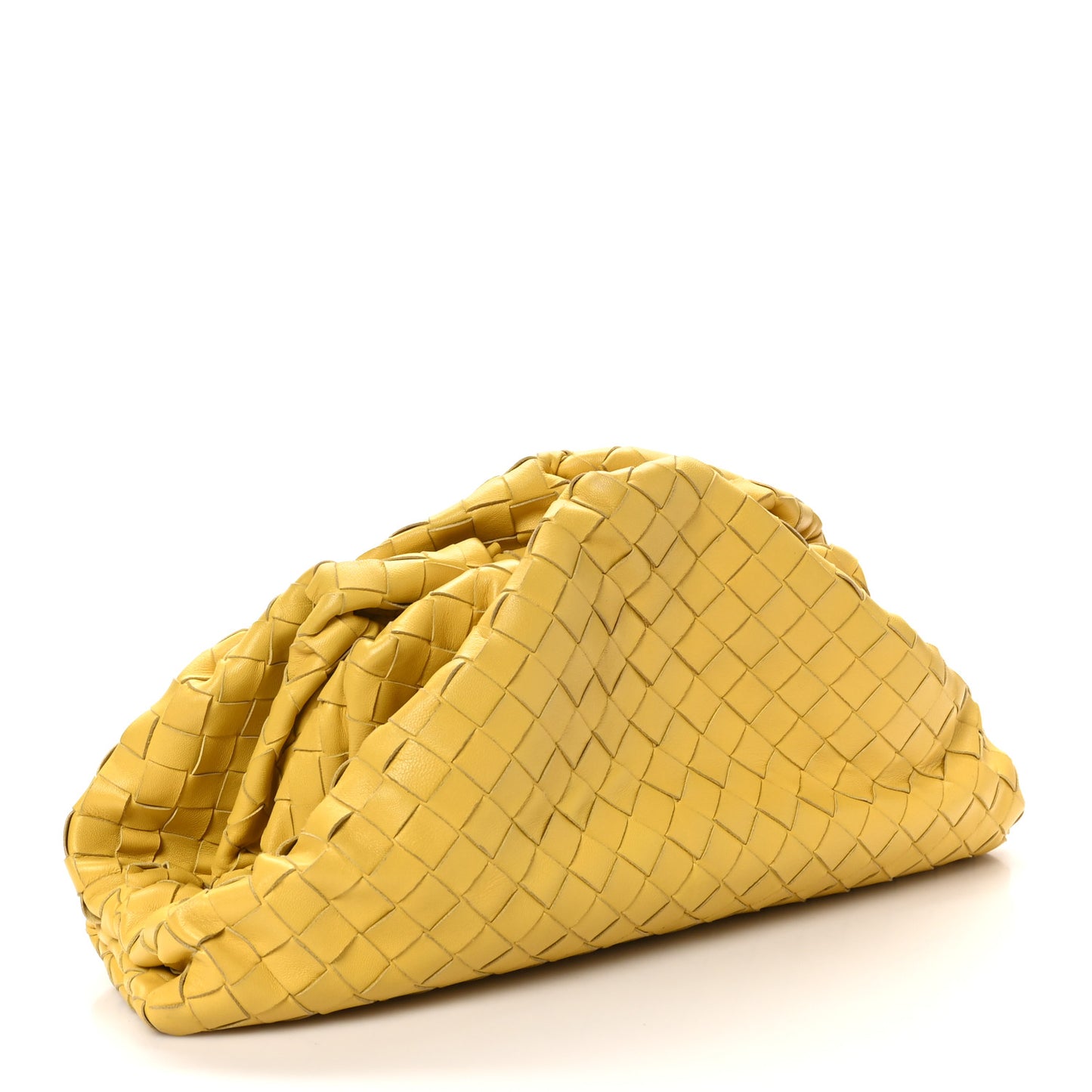 Nappa Maxi Intrecciato The Pouch Oversized Clutch Buttercup