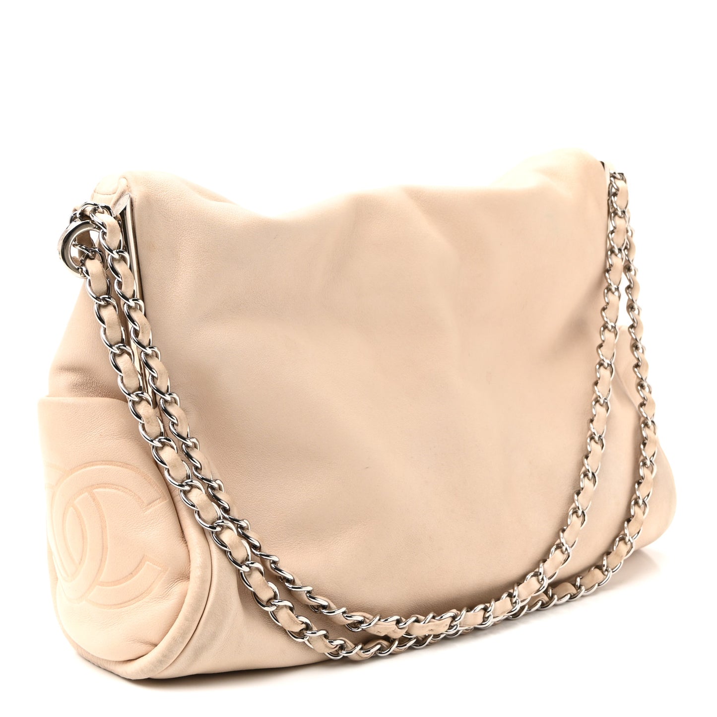 Lambskin Medium Ultimate Soft Tote Beige
