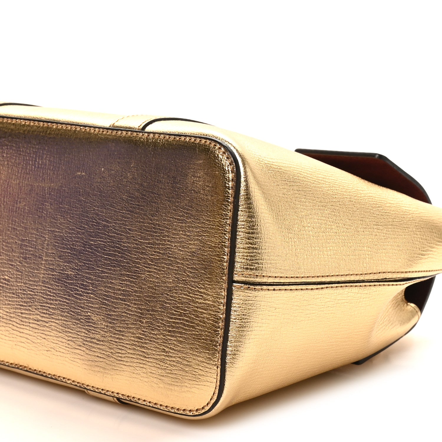 Mulberry Metallic Printed Goatskin Small Bayswater Satchel Gold 9 of 9