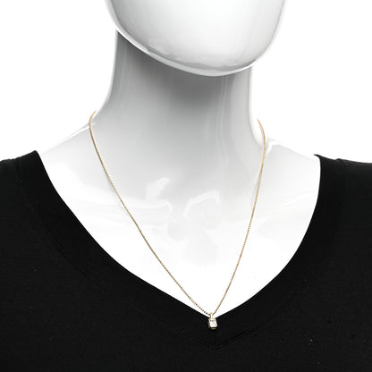 Anita Ko 18K Yellow Gold Diamond Emerald Cut Bezeled Pendant Necklace 2 of 4