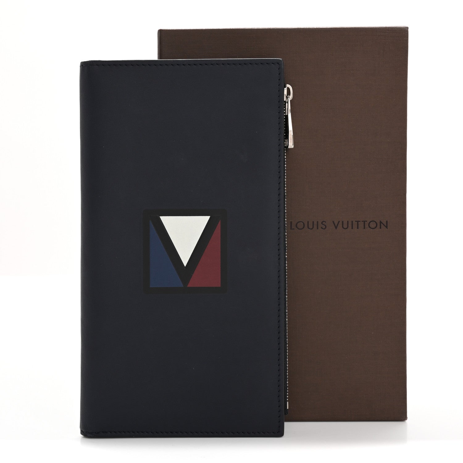 Louis Vuitton Smooth Calfskin America's Cup Organizer Wallet  Navy 7 of 7