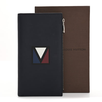 Louis Vuitton Smooth Calfskin America's Cup Organizer Wallet  Navy 7 of 7