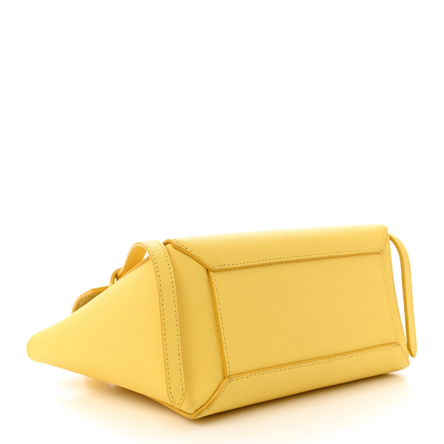Grained Calfskin Nano Belt Bag Citron
