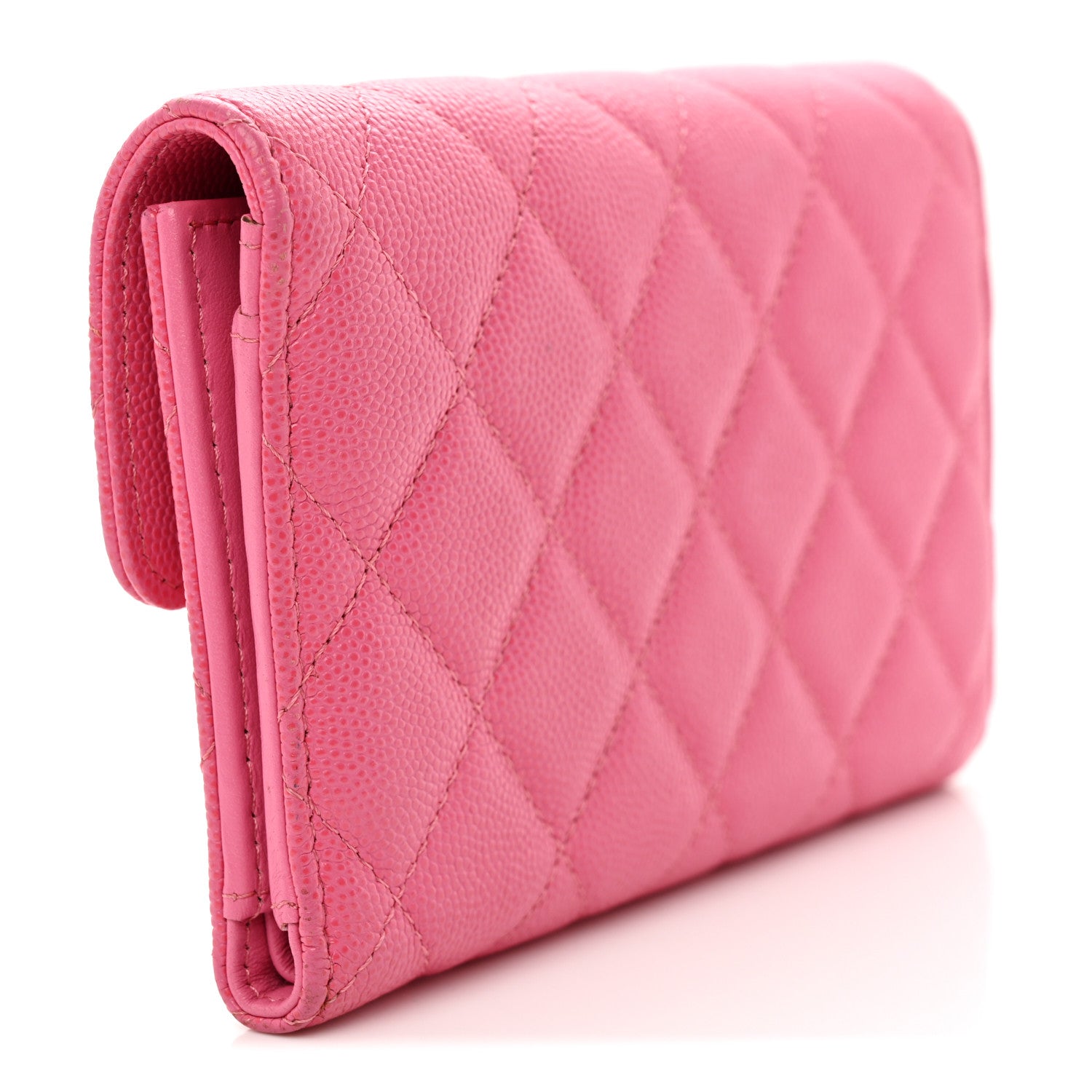 Chanel Caviar Quilted Medium Flap Wallet Pink 3 of 11