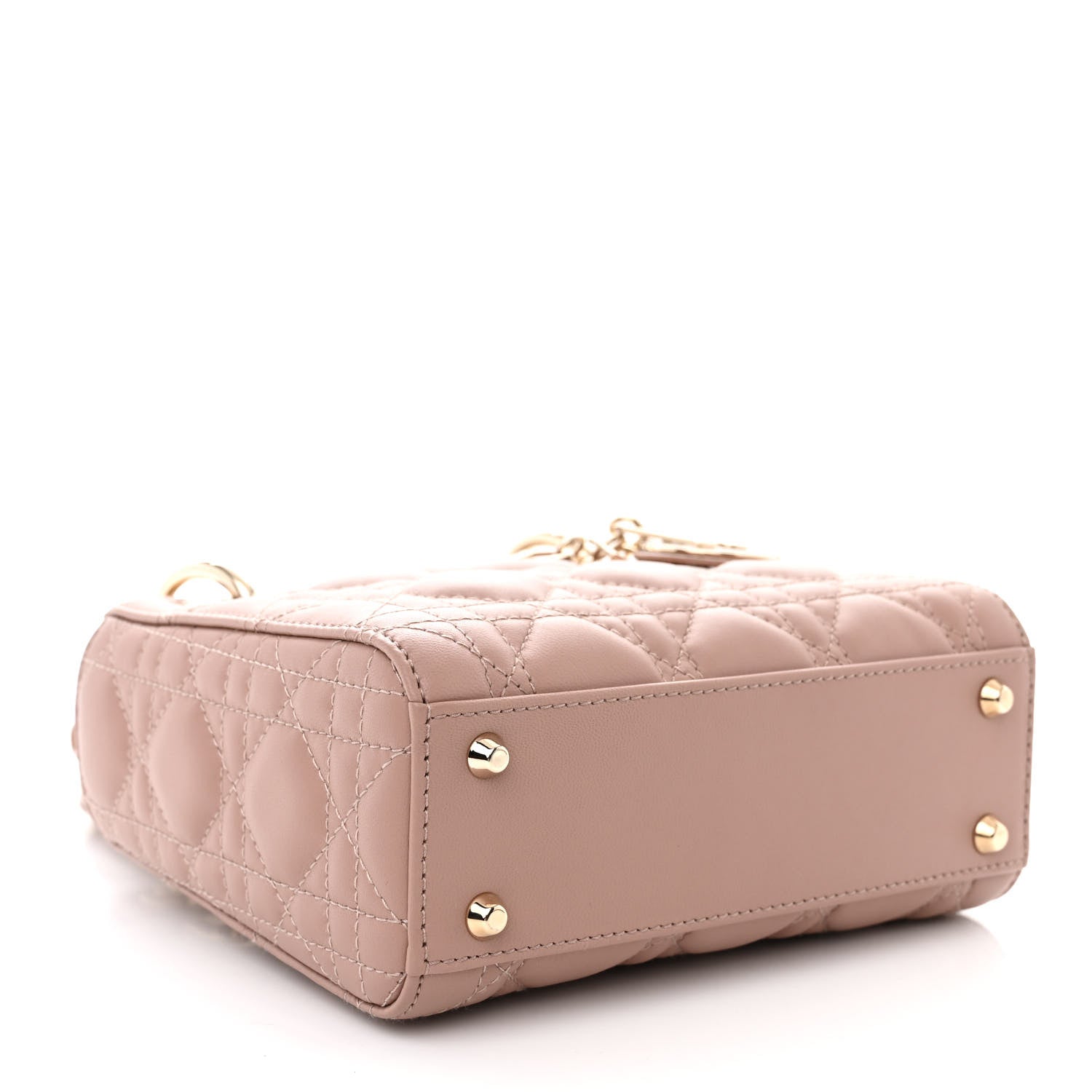 Christian Dior Lambskin Cannage Mini Lady Dior Blush 4 of 12