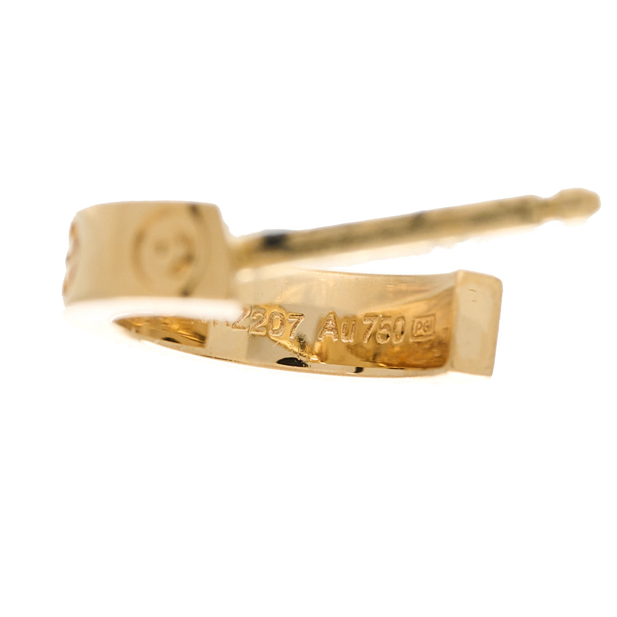 Cartier 18K Yellow Gold Small LOVE Hoop Earrings 5 of 5