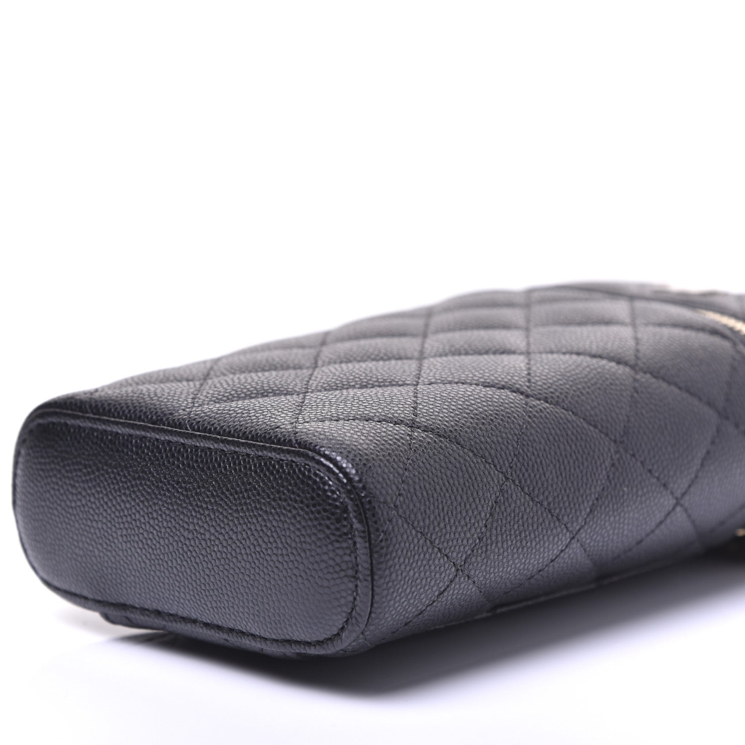 Chanel Caviar Quilted Phone Holder With Chain Black 12 of 23