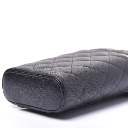 Chanel Caviar Quilted Phone Holder With Chain Black 12 of 23