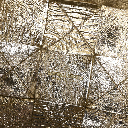 Bottega Veneta Metallic Crushed Nappa Maxi Intrecciato Small Cassette Bucket Bag Gold 6 of 9