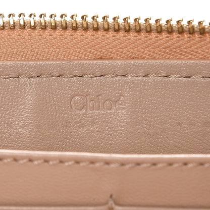 Chloe Grained Calfskin Marcie Long Zip Around Wallet Beige 7 of 11