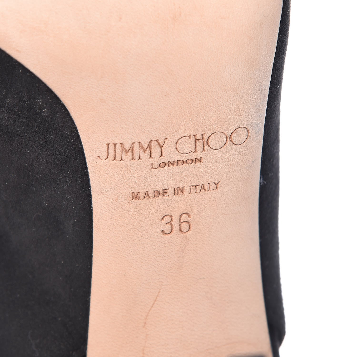 Jimmy Choo Suede Shar 100 Pumps 36 Black 8 of 13