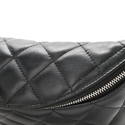 Chanel Lambskin Quilted Waist Belt Bag Black 11 of 14