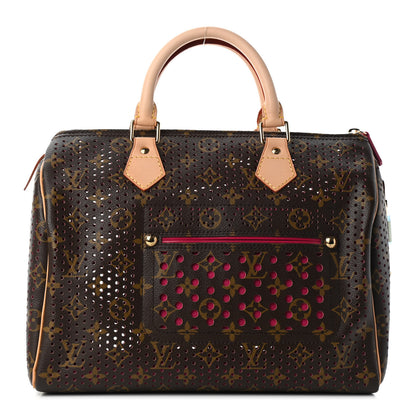 Louis Vuitton Monogram Perforated Speedy 30 Fuchsia 1 of 8