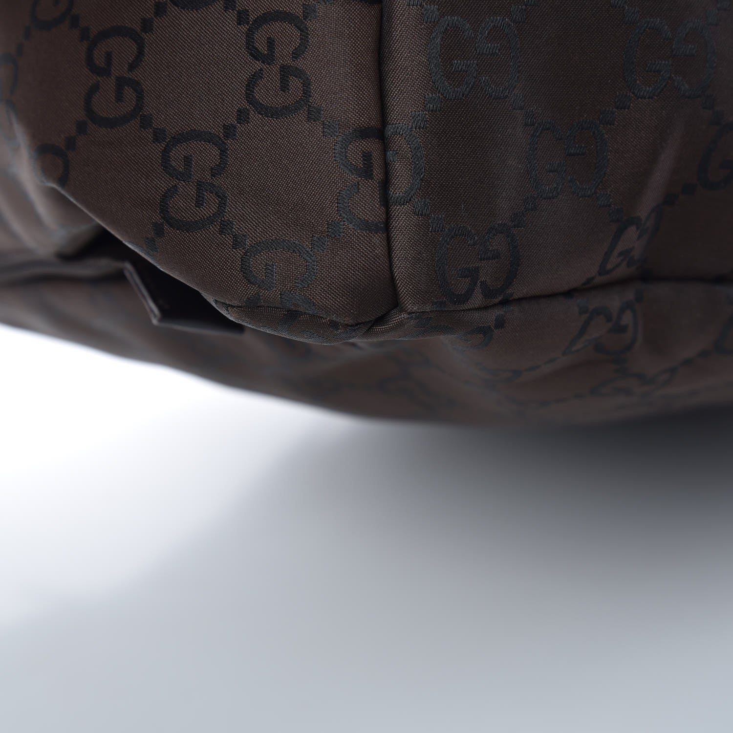 Gucci Nylon Monogram Extra Large Satchel Dark Brown 14 of 18