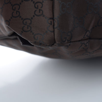 Gucci Nylon Monogram Extra Large Satchel Dark Brown 14 of 18