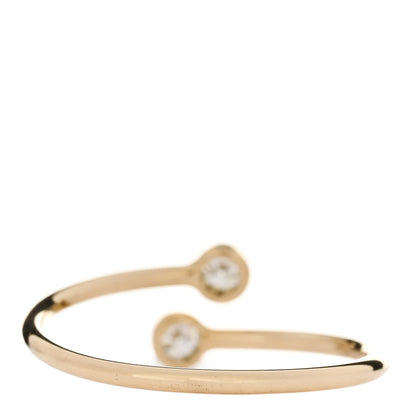 Tiffany 18K Yellow Gold Diamond Elsa Peretti Hoop Ring 50 5.5 3 of 5