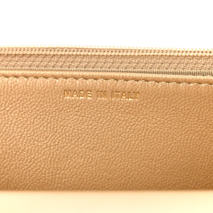 Chanel Metallic Goatskin Quilted Chanel 19 Wallet On Chain WOC Gold 13 of 18
