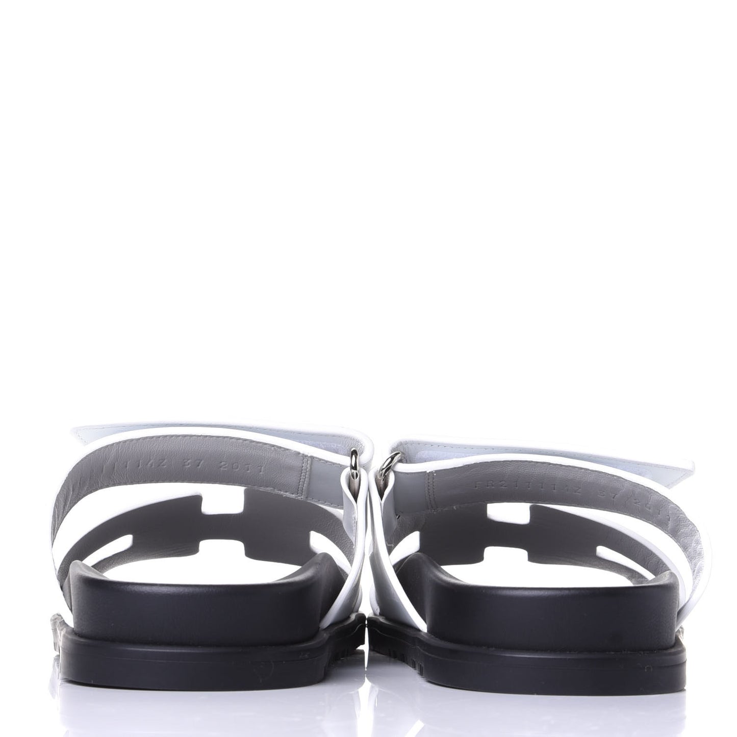 Calfskin Womens Chypre Sandals 37 White