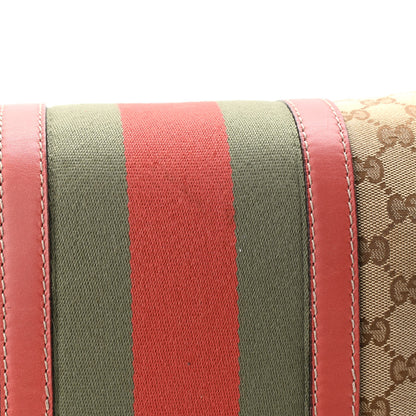 Gucci Monogram Vintage Web Medium Boston Pink 12 of 16