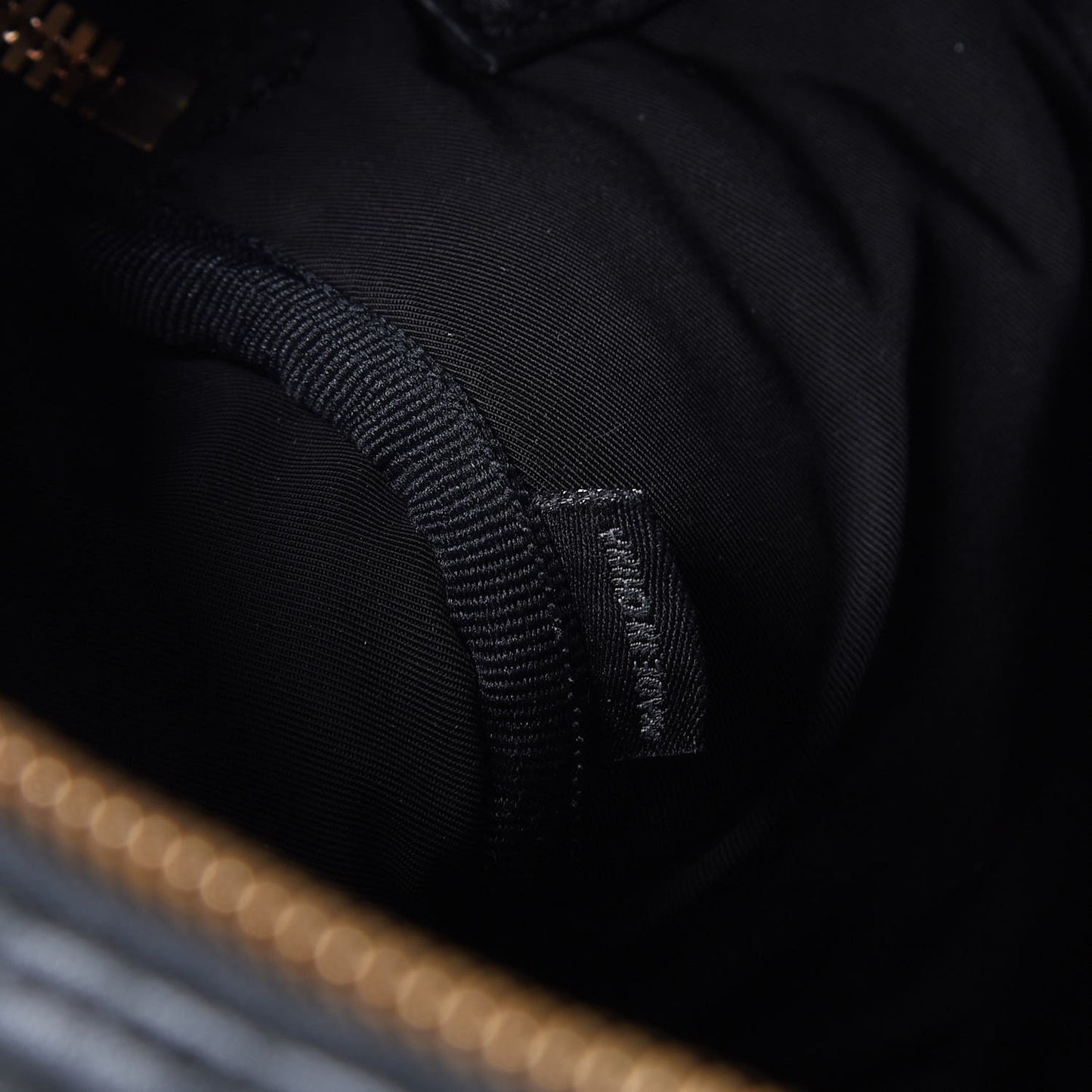 Pebbled Lambskin Rockie Black Gold Hardware