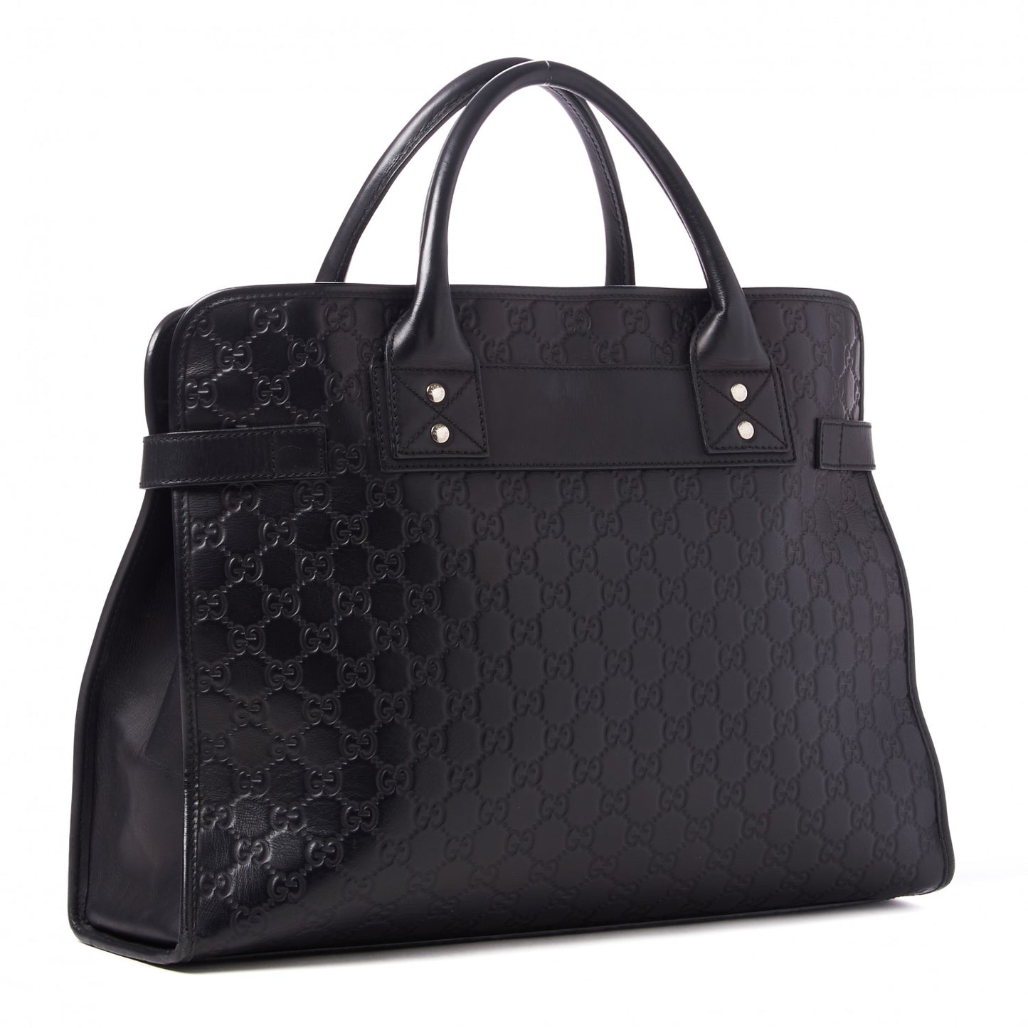 Guccissima Web Briefcase Black