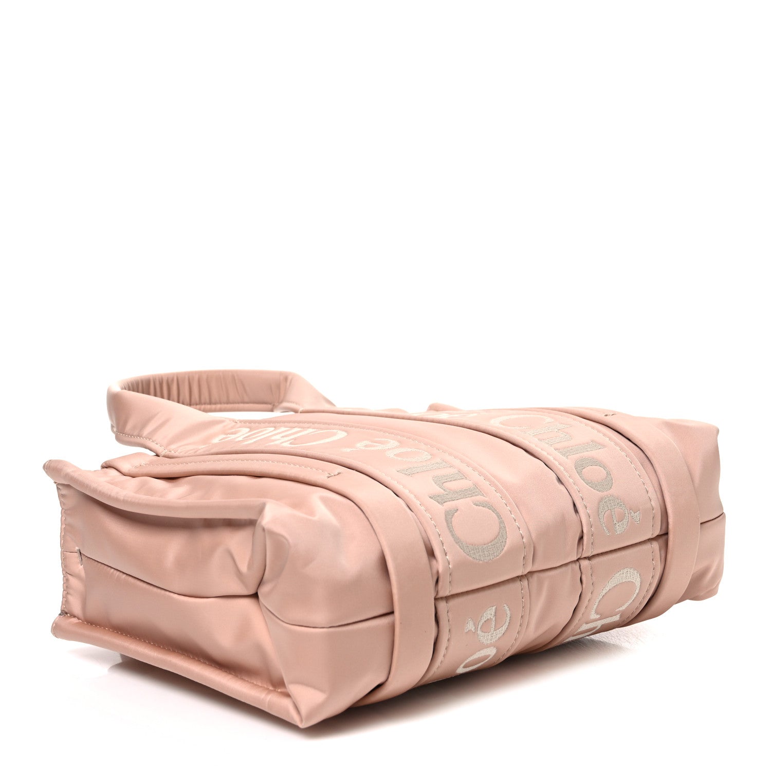Chloe Nylon Small Woody Tote Rose Dust 4 of 10