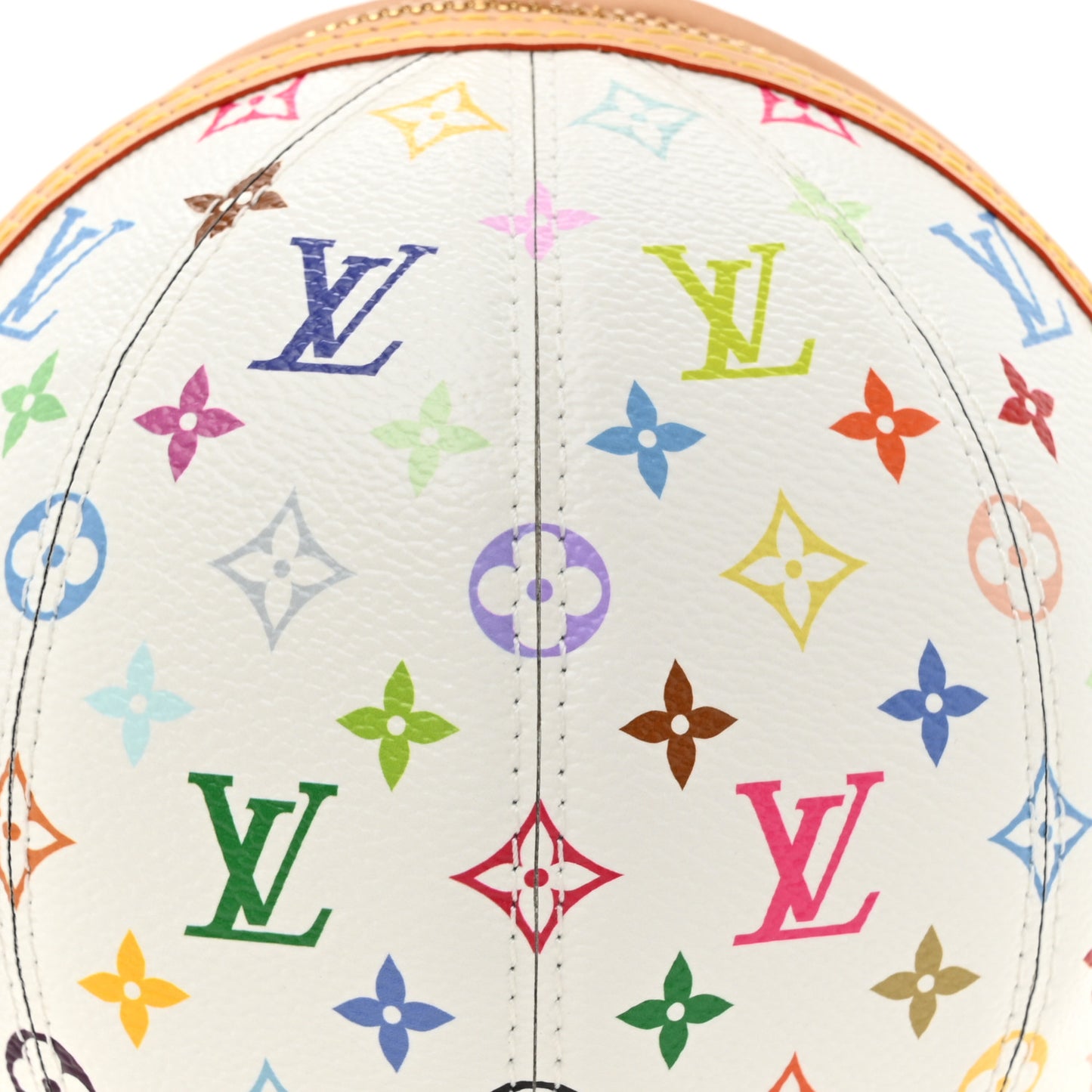 LV x TM Monogram Multicolor Koro Koro Clutch White