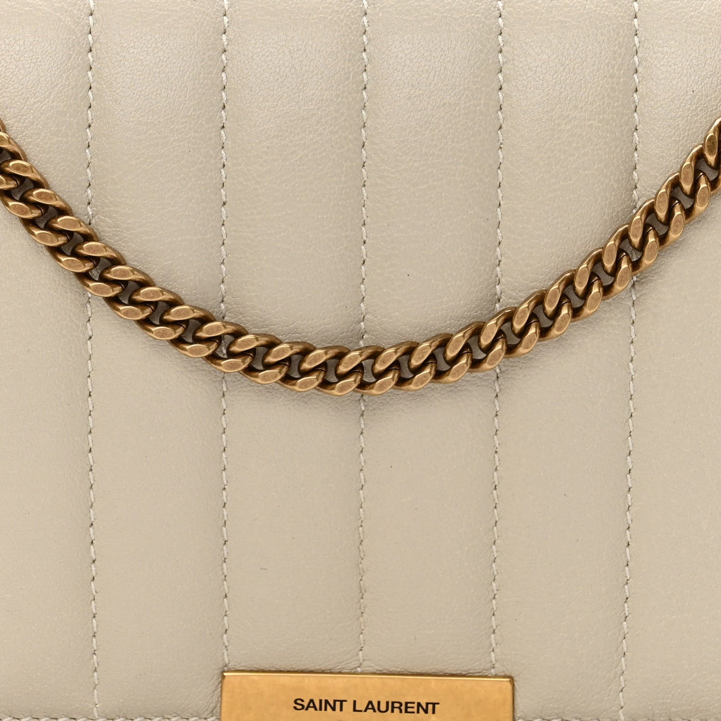 Lambskin Matelasse Amalia Chain Shoulder Bag Creama Soft