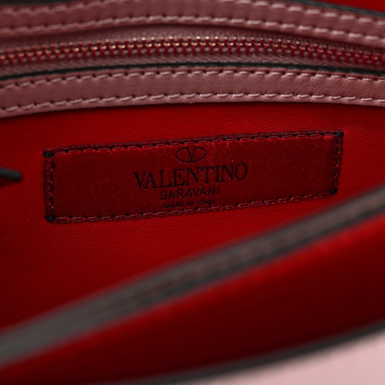 Valentino Garavani Nappa Rockstud Wristlet Clutch Poudre 6 of 6
