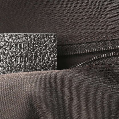 Gucci Monogram Denim Large Tote Dark Brown 7 of 10