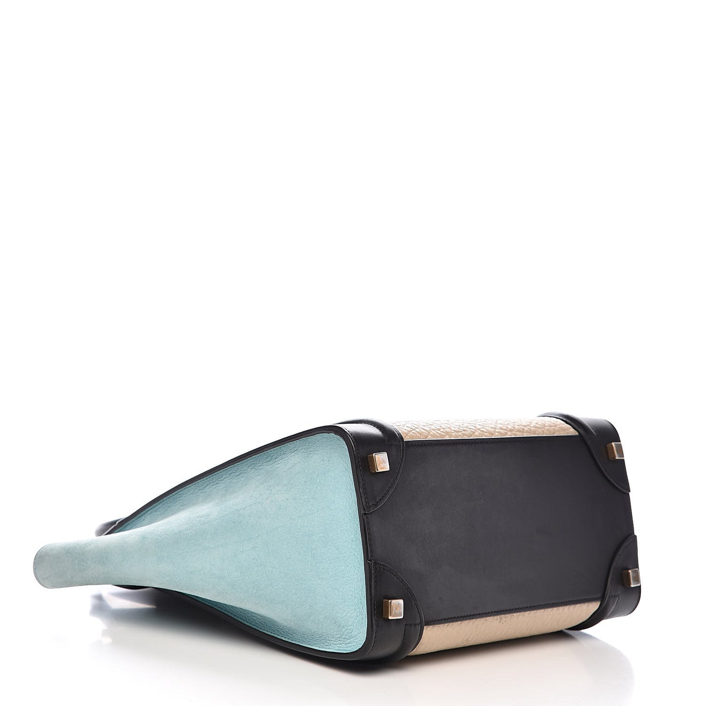 Bullhide Drummed Calfskin Micro Tri-Color Luggage Antarctic