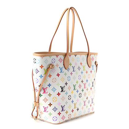Louis Vuitton LV X TM Monogram Multicolor Neverfull MM White 4 of 10