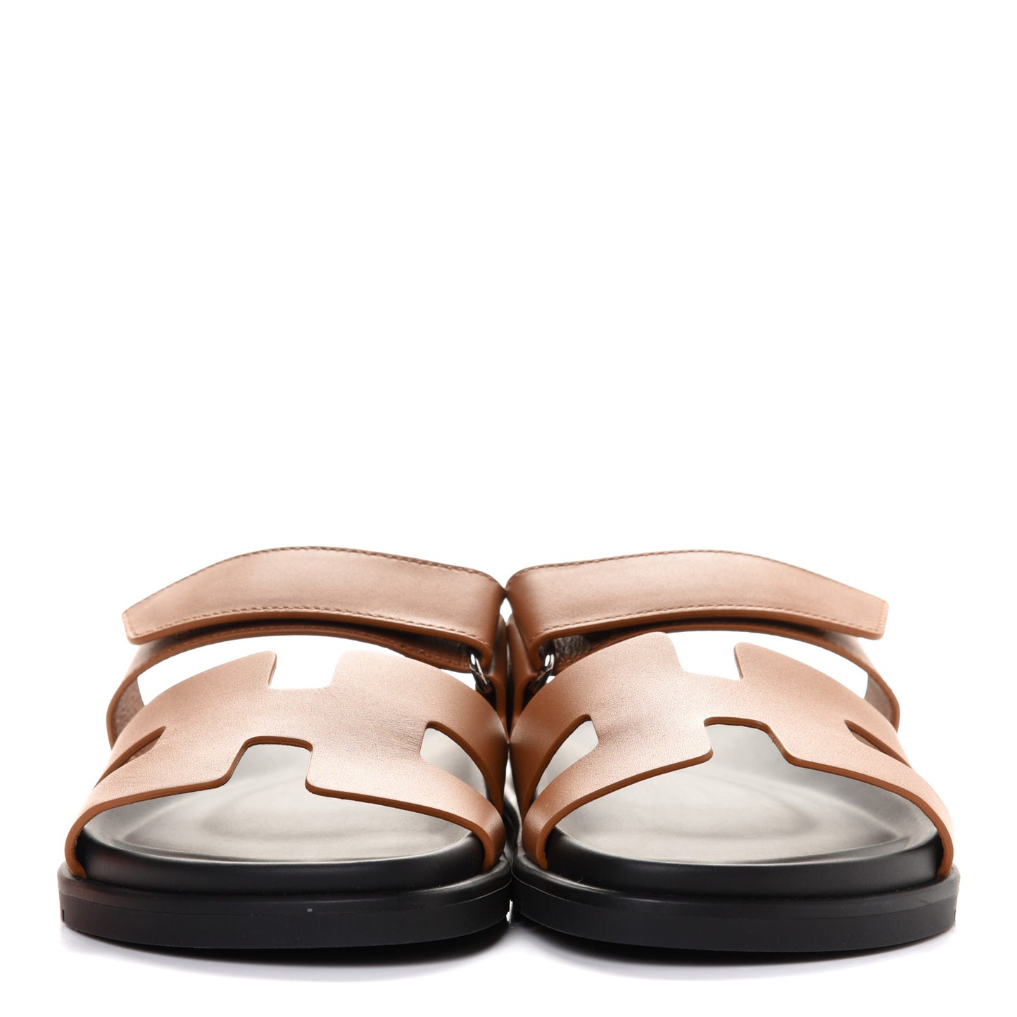 Calfskin Womens Chypre Sandals 38.5 Naturel