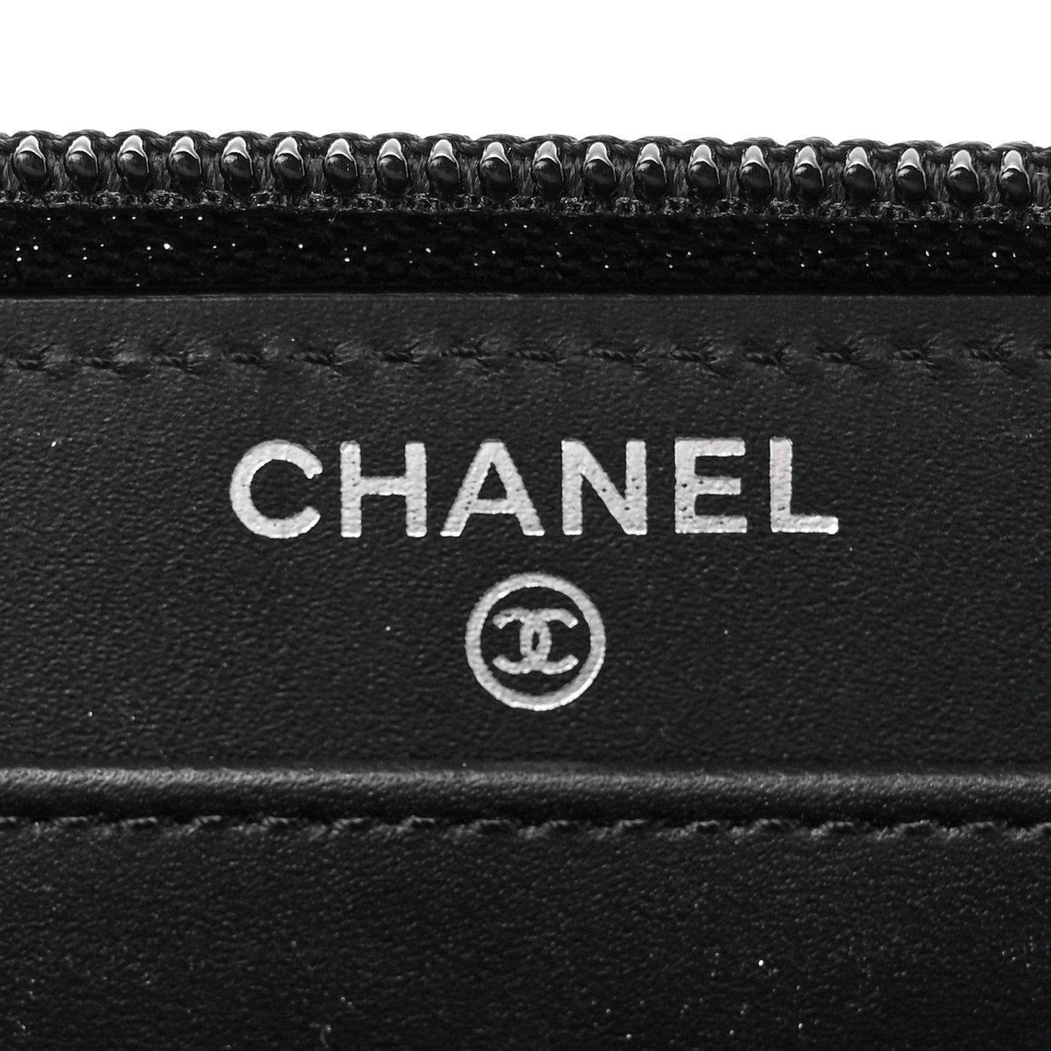 Chanel Patent Caviar Timeless CC Large Gusset Zip Around Wallet Black 6 of 9