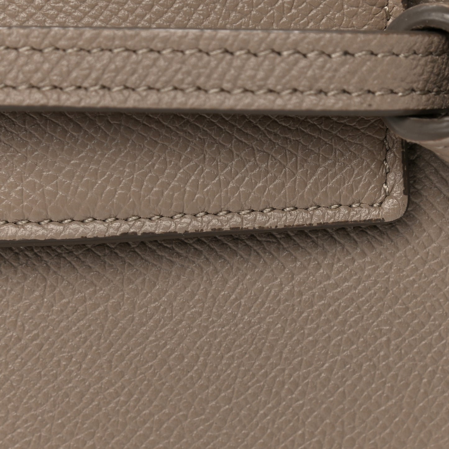 Grained Calfskin Pico Belt Bag Light Taupe