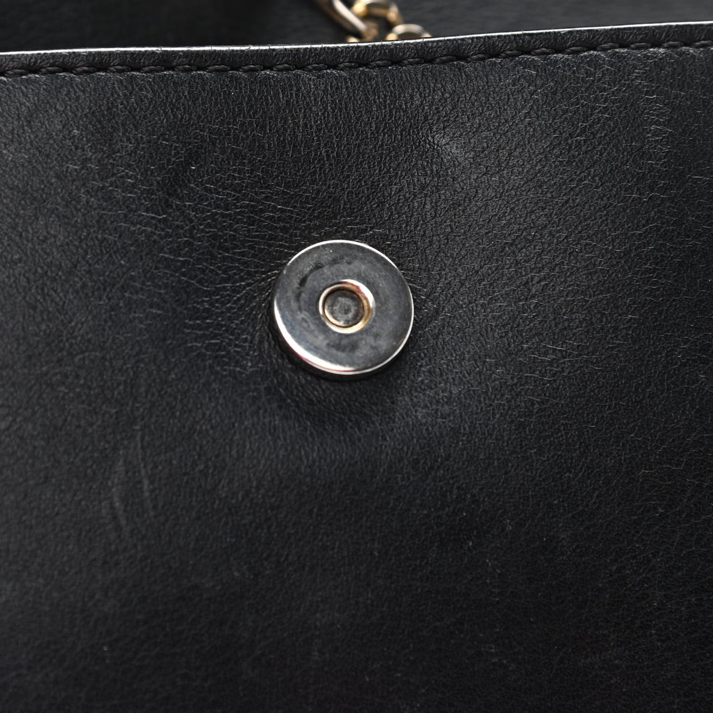 Suede Calfskin Faye Wallet On Strap Black