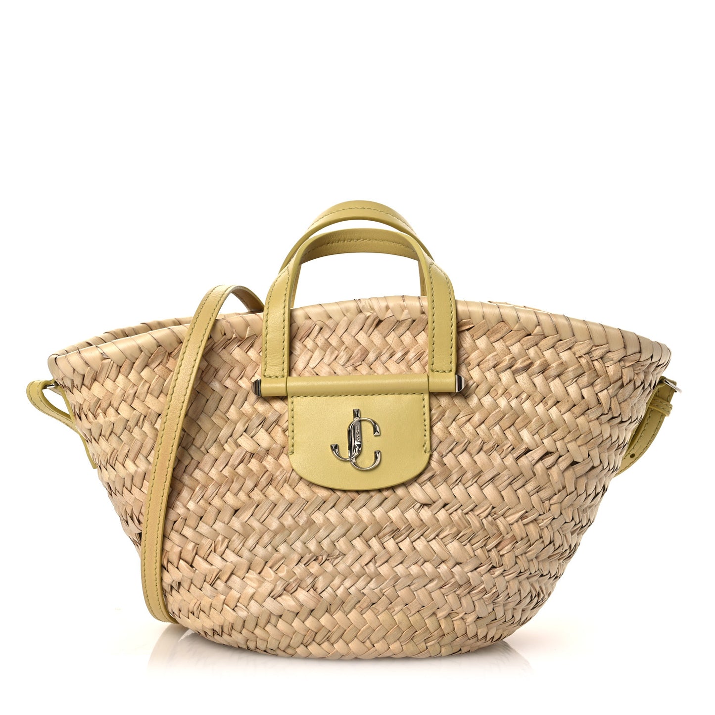 Palm Leaf Raffia Small Macy Tote Natural Sunbleached