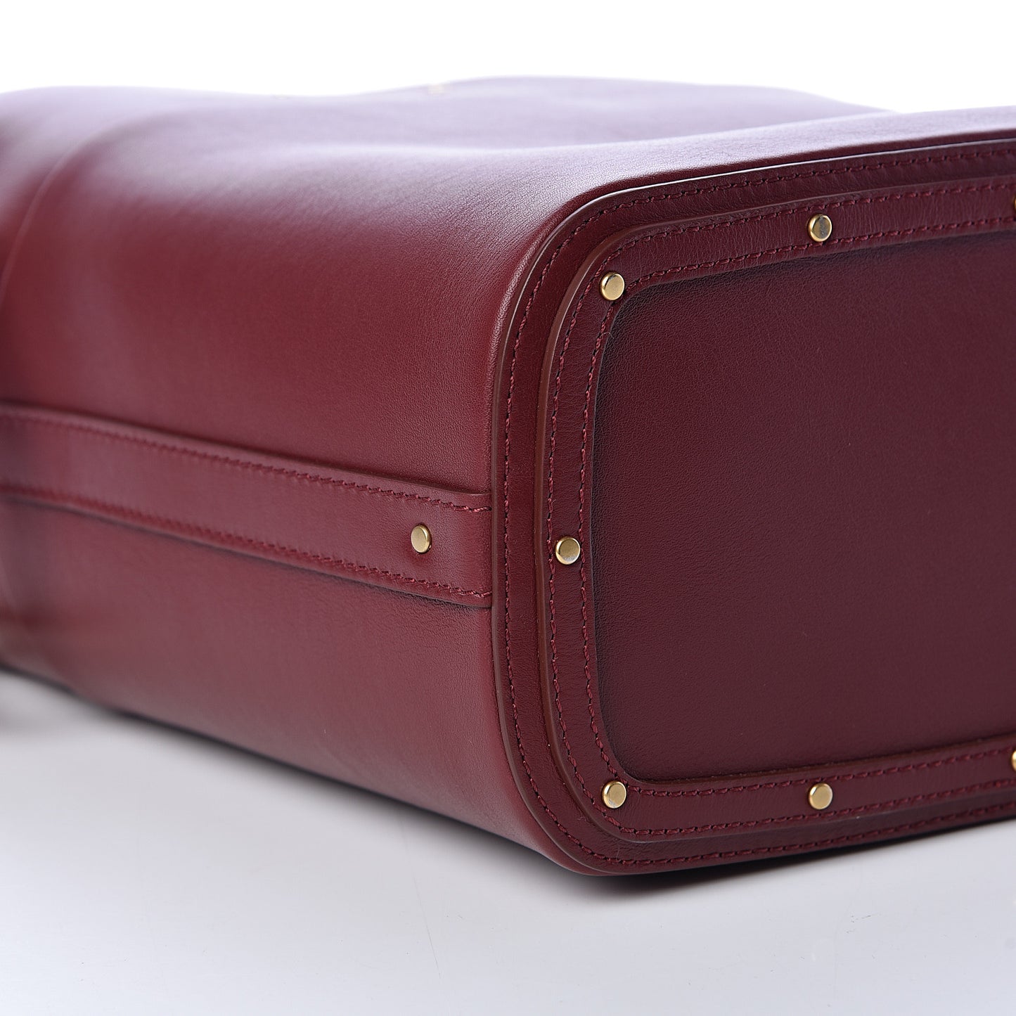 Smooth Calfskin Medium Roy Bucket Bag Plum Purple