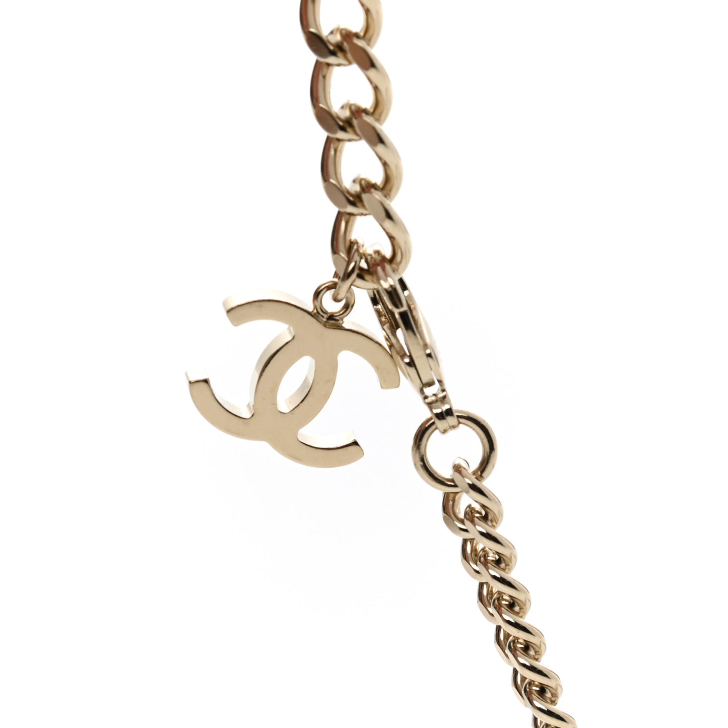 Crystal CC Chain Links Belt 80 Gold Silver
