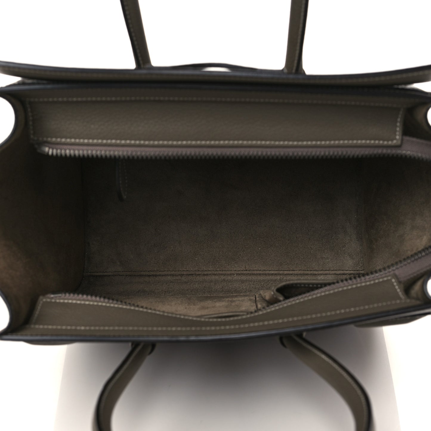 Drummed Calfskin Micro Luggage Souris
