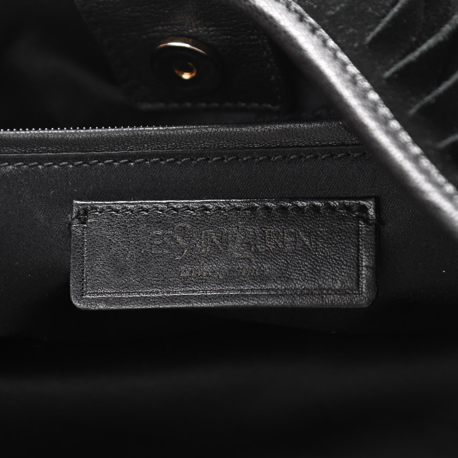 Saint Laurent Suede Boheme Fringe Hobo Black 6 of 11