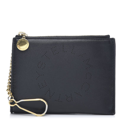 Stella McCartney Eco Alter Nappa Perforated Small Key Pouch Black 2 of 10