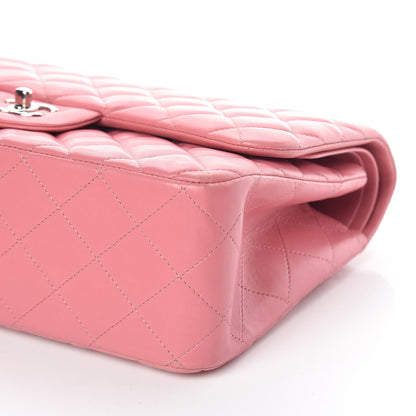 Chanel Lambskin Quilted Jumbo Double Flap Pink 9 of 10