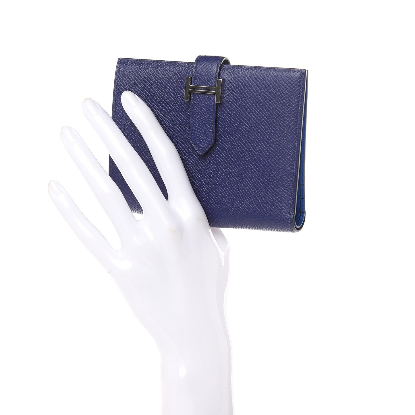 Epsom Bearn Compact Wallet Bleu Encre Zellige